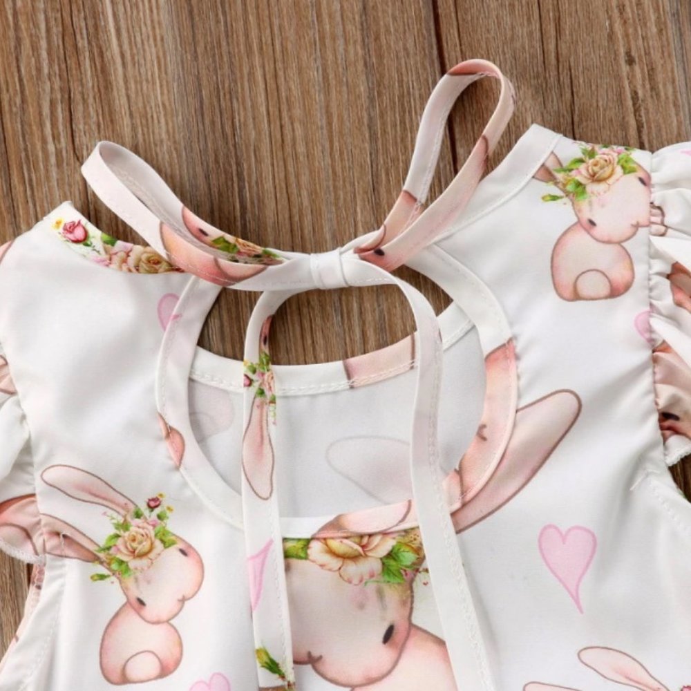 Cute baby girl Summer outfit 100% cotton new - Picture 4 of 5